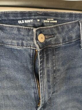 Old Navy Jeans High Rise Sz18  Loose Casual Comfort Straight Leg Womens Pants